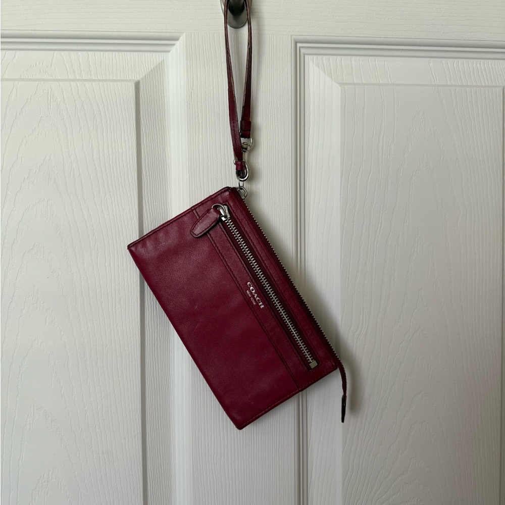 Coach Leather Wristlet